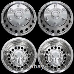 4 fits Sprinter Van 2007-2026 16 Dual Steel Wheel Simulators Dually Rim Covers