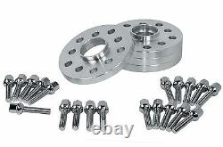 4 x 20mm Hub Centric Wheel Spacers Extended Lug Bolts Fits VW Jetta Golf GTI