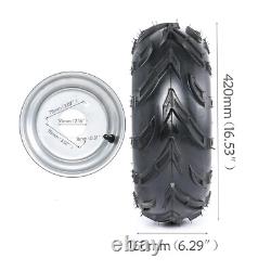 4pc 7 Front Rear 16x8-7 Wheel Rim + Tire for ATV Quad 4 Wheeler Go Kart