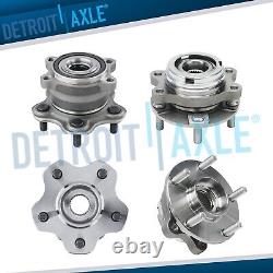 4pc Front Rear Wheel Bearing Hub for Infiniti JX35 QX60 Nissan Murano Pathfinder