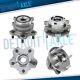 4pc Front Rear Wheel Bearing Hub for Infiniti JX35 QX60 Nissan Murano Pathfinder