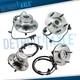4pc Front & Rear Wheel Bearing and Hub Set for 2007-2008 Chrysler Pacifica withABS