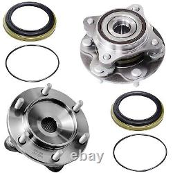 4pc Front Rear Wheel Hub Bearing Assembly withABS for 4WD 2005-2020 Toyota Tacoma