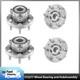 4pc Front & Rear Wheel Hub Bearings for Buick Enclave Chevy Traverse GMC Acadia