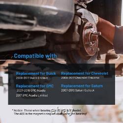 4pc Front & Rear Wheel Hub Bearings for Buick Enclave Chevy Traverse GMC Acadia