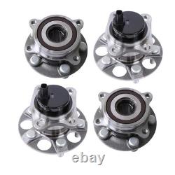 4pcs Front Rear Wheel Hub Bearing Assembly Replacement