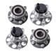 4pcs Front Rear Wheel Hub Bearing Assembly Replacement