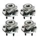 4pcs Front Rear Wheel Hub Bearing Cadillac SRX 2.8/3.0 10-11 6-Bolt ABS H513289