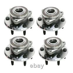 4pcs Front Rear Wheel Hub Bearing Cadillac SRX 2.8/3.0 10-11 6-Bolt ABS H513289