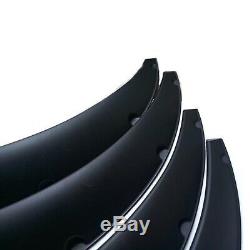 4x 3.5/90mm Universal Flexible Car Fender Flares Extra Wide Body Wheel Arches