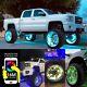 4x DOUBLE ROW 15.5 LED Wheel Rim Lights Bluetooth Controlled KIT Wheel Rings
