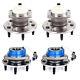 4x Front Rear Wheel Bearing Hub Assy For 2000-13 Chevy Impala Monte Carlo withABS