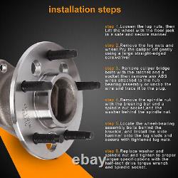 4x Front Rear Wheel Bearing Hub Assy For 2000-13 Chevy Impala Monte Carlo withABS
