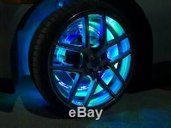 4x LED Wheel Ring Lights IP68 Pro RGB Color Chasing 600LEDs Bluetooth Controlled