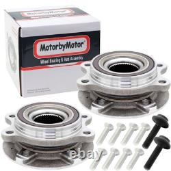 513301 Front Rear Wheel Bearing Hub Assembly For Audi A4 A5 A6 Q5 S4 S5 2Pc