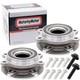 513301 Front Rear Wheel Bearing Hub Assembly For Audi A4 A5 A6 Q5 S4 S5 2Pc