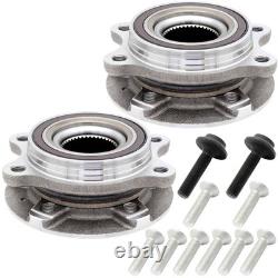 513301 Front Rear Wheel Bearing Hub Assembly For Audi A4 A5 A6 Q5 S4 S5 2Pc