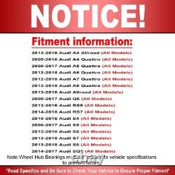 513301 Front Rear Wheel Bearing Hub Assembly For Audi A4 A5 A6 Q5 S4 S5 2Pc