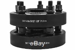 5 JEEP HUB CENTRIC BLACK ADAPTERS 5x4.5 to 5x5 WRANGLER JK RIMS ON A TJ OR YJ