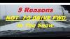 5 Reasons Why You Should Drive Rwd Over Fwd In The Winter