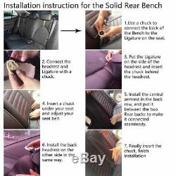 5-Seat Car Seat Cover Protector Cushion Full Set Universal Front+Rear Waterproof