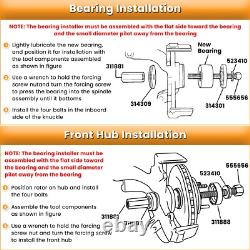 6575 Hub Grappler Kit Front & Rear Wheel Hub & Bearing Removal Installer Tool