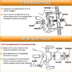 6575 Hub Grappler Kit Front & Rear Wheel Hub & Bearing Removal Installer Tool