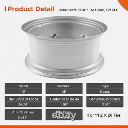 6Loop Tractor Wheel Rim 10 x 28 Front Rear Fits John Deere Fits Case IH Sliver