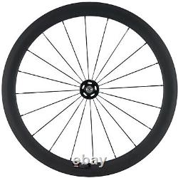 700C 50mm Track Bike Carbon Wheels 23mm Front+Rear Fixed Gear Carbon Wheelset