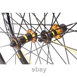 700C Bicycle Wheelset Alloy V/C Disc Brake Lap Brake Road Bike Wheel 30/40/50mm