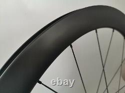 700C Carbon Wheels 50mm Track Bike Front+Rear Carbon Wheelset Fixed Gear Wheels
