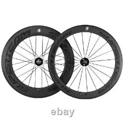 700C Front 60mm Rear 88mm Carbon Wheelset Fixed Gear Wheels Track Bike Wheelset