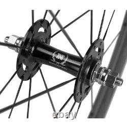 700C Front 60mm Rear 88mm Carbon Wheelset Fixed Gear Wheels Track Bike Wheelset