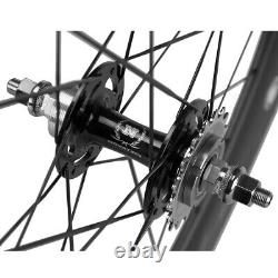 700C Front 60mm Rear 88mm Carbon Wheelset Fixed Gear Wheels Track Bike Wheelset