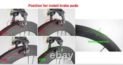700C Front 60mm Rear 88mm Carbon Wheelset Fixed Gear Wheels Track Bike Wheelset