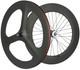 700C Front 70mm Tri Spoke Rear 88mm Fixed Gear Carbon Wheelset Track Bike Wheels