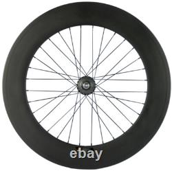 700C Front 70mm Tri Spoke Rear 88mm Fixed Gear Carbon Wheelset Track Bike Wheels