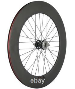 700C Front 70mm Tri Spoke Rear 88mm Fixed Gear Carbon Wheelset Track Bike Wheels