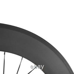 700C Front 70mm Tri Spoke Rear 88mm Fixed Gear Carbon Wheelset Track Bike Wheels