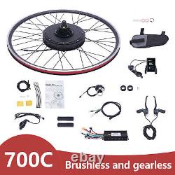 700C Front/Rear Wheel Electric Bicycle Conversion Kit E Bike Motor Kit 48V 1000W