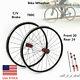 700C Road Bike Cycle Wheel Front Rear Wheelset Aluminium Alloy Rim Brake C/V USA