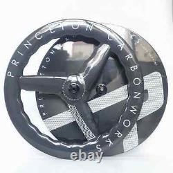 700C Road or Track Bicycle Wheels Carbon Front Wave 3 Spokes Rear Disc Wheelset