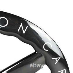 700C Road or Track Bicycle Wheels Carbon Front Wave 3 Spokes Rear Disc Wheelset