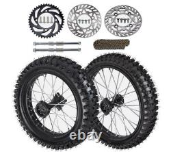 70/100-19 90/100-16 Disc Rotor 428 Chain Sprocket 15mm Axle 150cc 250cc PitBike