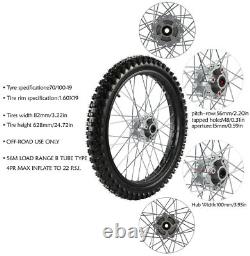 70/100-19 + 90/100-16 Front Rear Wheels Rim Tire for CRF70 KLX Dirt Pit Bike SSR