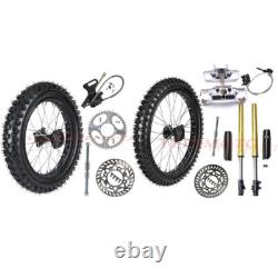 70/100-19 + 90/100-16 Front Rear Wheels Tire Front Forks Triple Tree 200cc 250cc