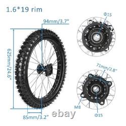 70/100-19 90/100-16 Wheel Set for 125-150cc Dirt Bike with Disc Rotors Sprocket