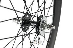70mm Tri Spoke Front Wheel 88mm Rear Carbon Wheelset Fixed Gear Wheels 700C Set