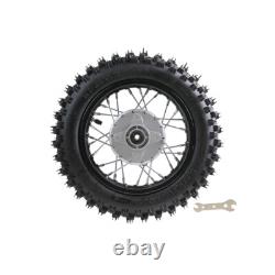 80/100-10 Rear Wheel Tire Tyre Rim Drum Brake for Pit Dirt Bike KLX110 TTR110 US