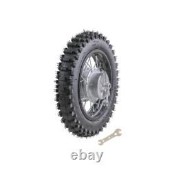 80/100-10 Rear Wheel Tire Tyre Rim Drum Brake for Pit Dirt Bike KLX110 TTR110 US
